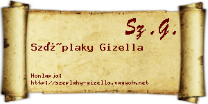 Széplaky Gizella névjegykártya